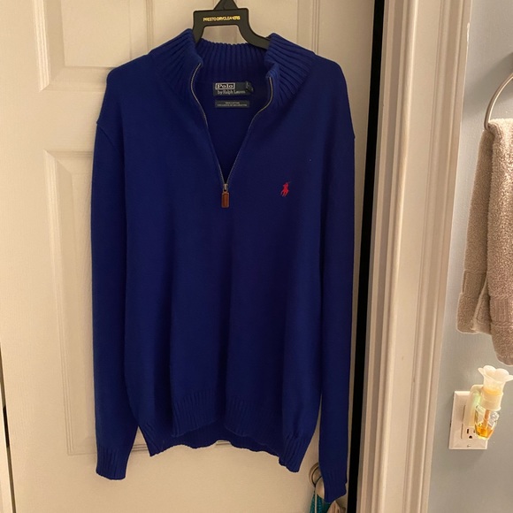 Mens quarter zip sweater by Ralph Lauren - Picture 1 of 2
